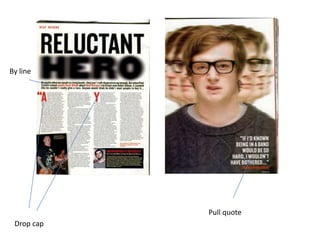 By line




            Pull quote
 Drop cap
 