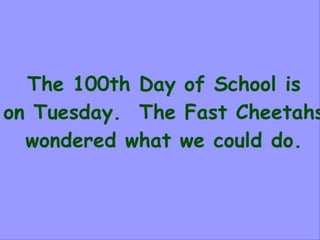 Planning for the 100th Day of School