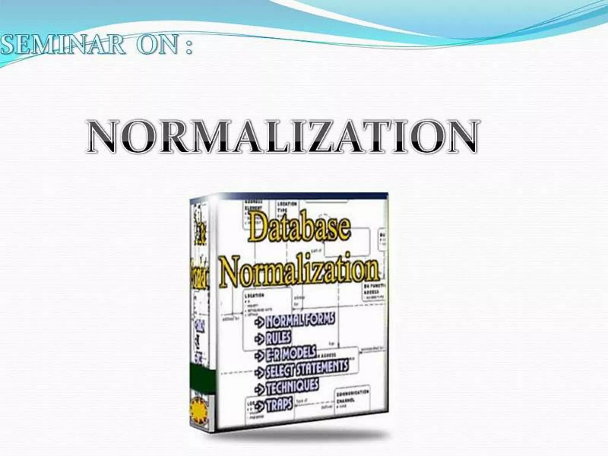Database Normalization | PPT