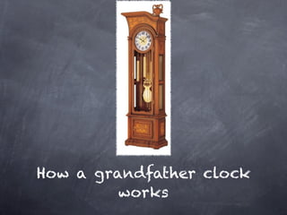 How a grandfather clock
         works
 
