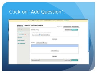 Click on ‘Add Question’.