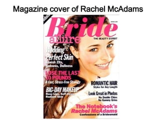 Magazine cover of Rachel McAdams
 