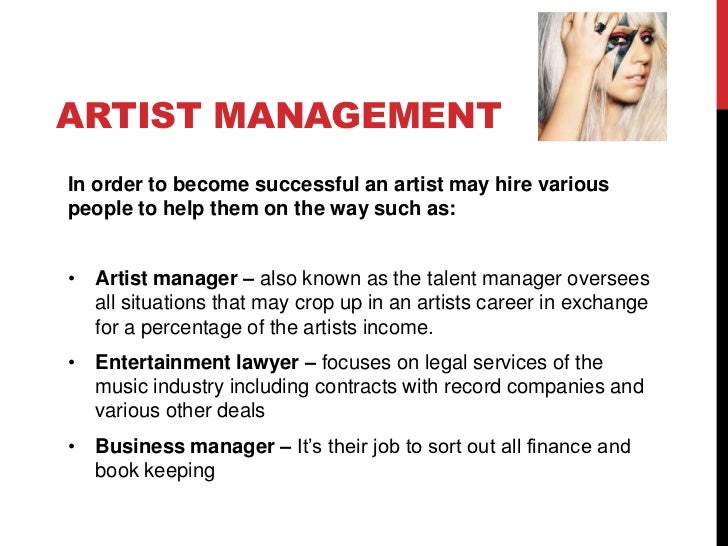 music manager job description