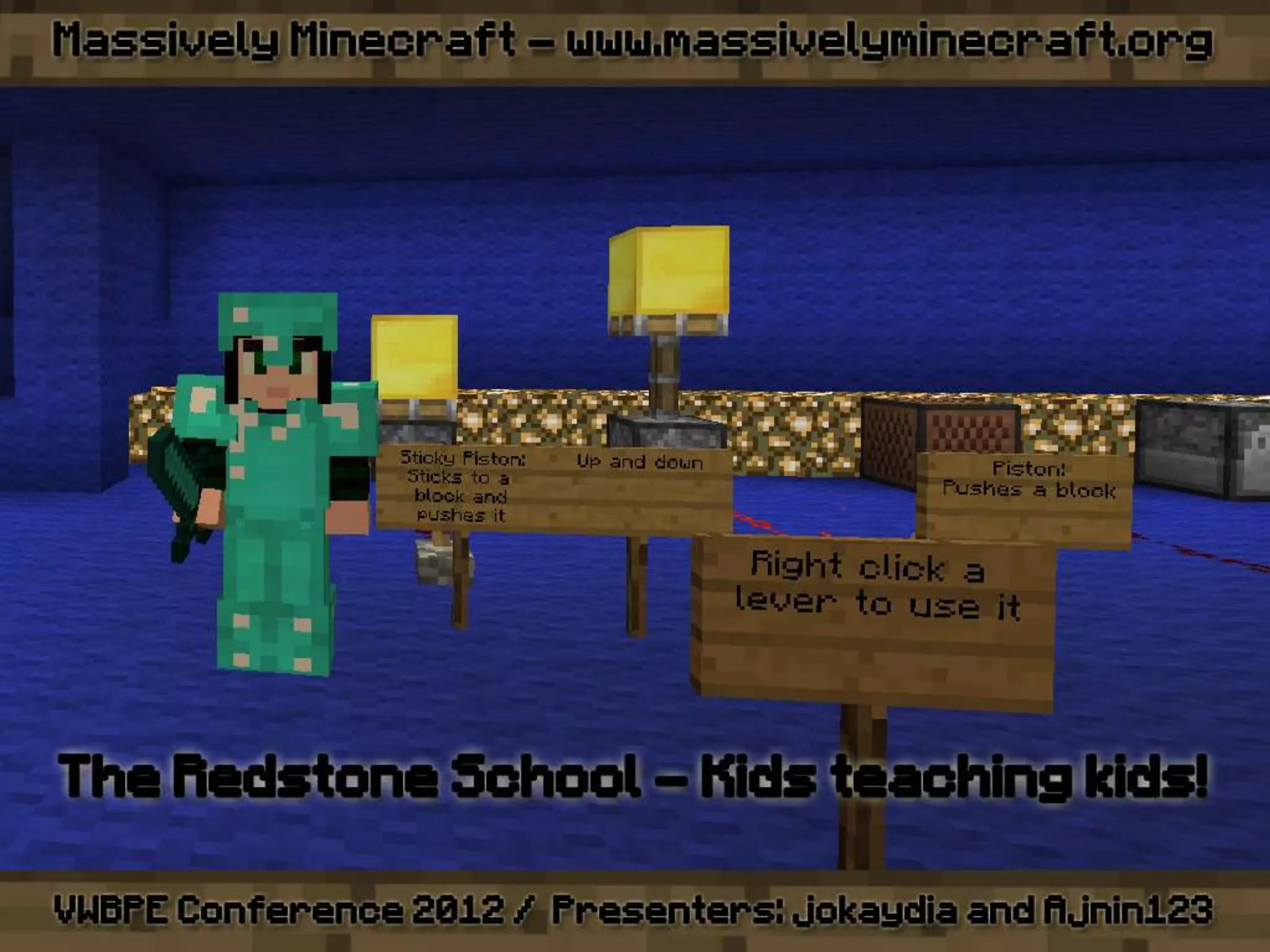 VWBPE 2012 - Massively Minecraft - Learning WITH Little Miners!