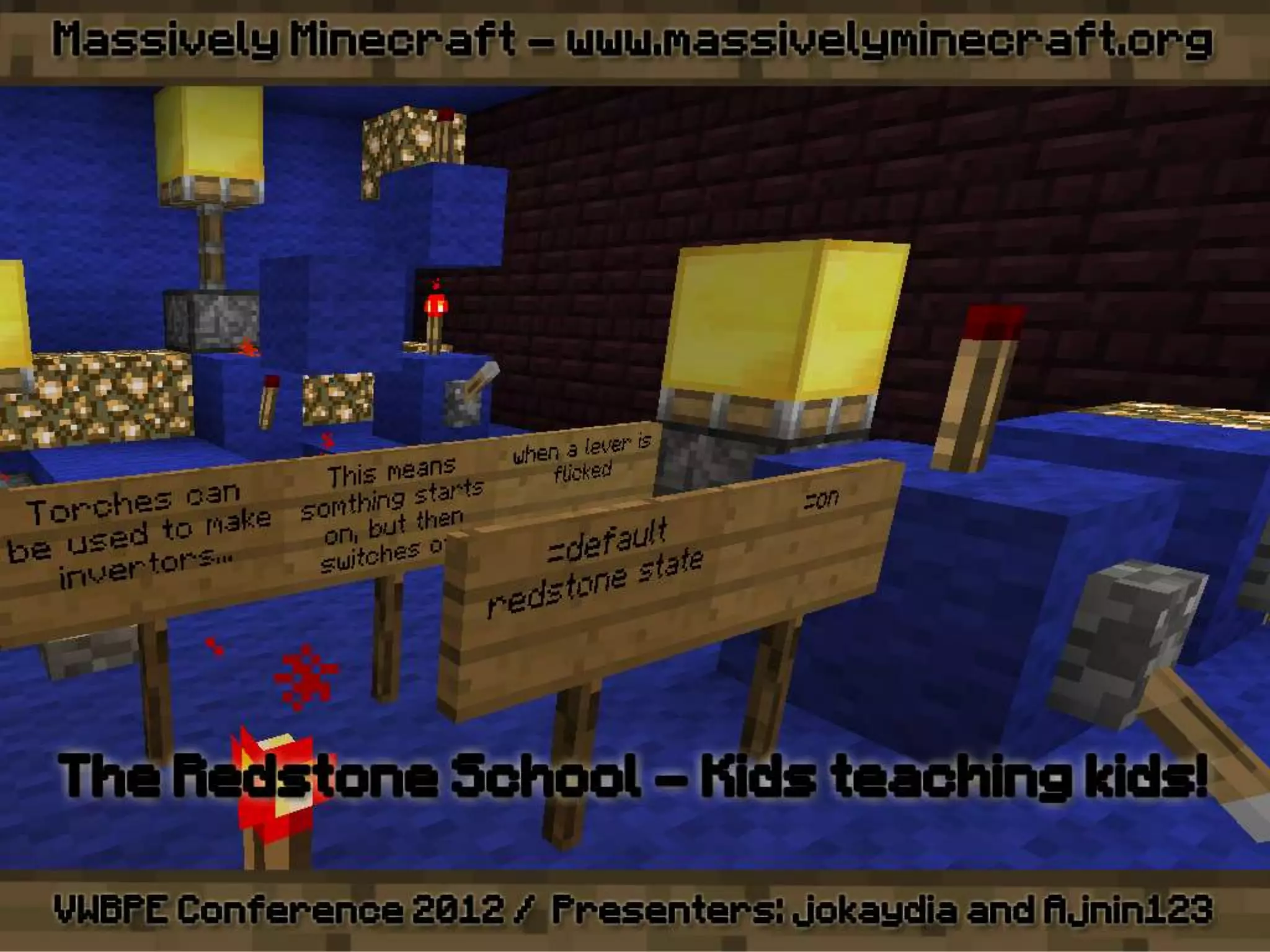 VWBPE 2012 - Massively Minecraft - Learning WITH Little Miners!