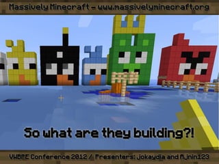 VWBPE 2012 - Massively Minecraft - Learning WITH Little Miners!