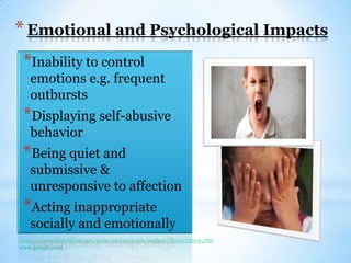 Impacts of Child Neglect  Slide 6