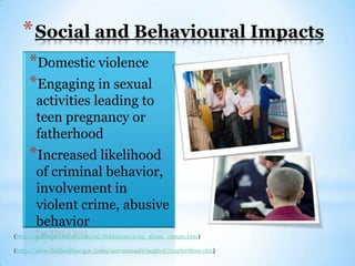 Impacts of Child Neglect  Slide 9