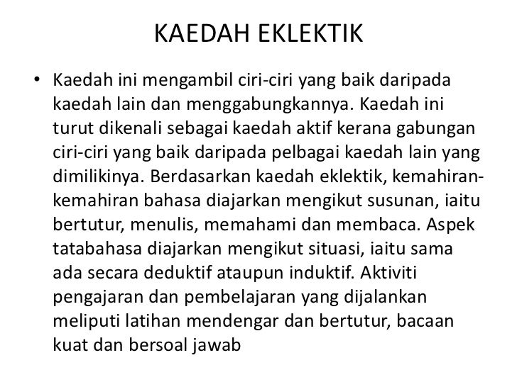 Kaedah pengajaran bahasa