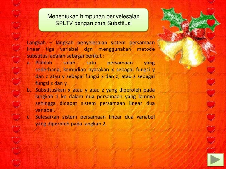 Sistem Persamaan Linear dan Kuadrat