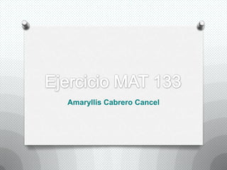 Amaryllis Cabrero Cancel
 