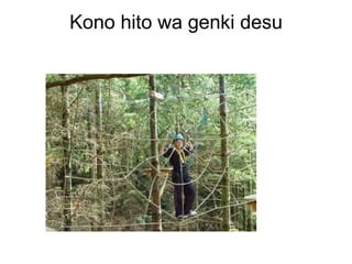 Kono hito wa genki desu
 