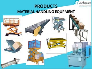 PRODUCTS
MATERIAL HANDLING EQUPMENT