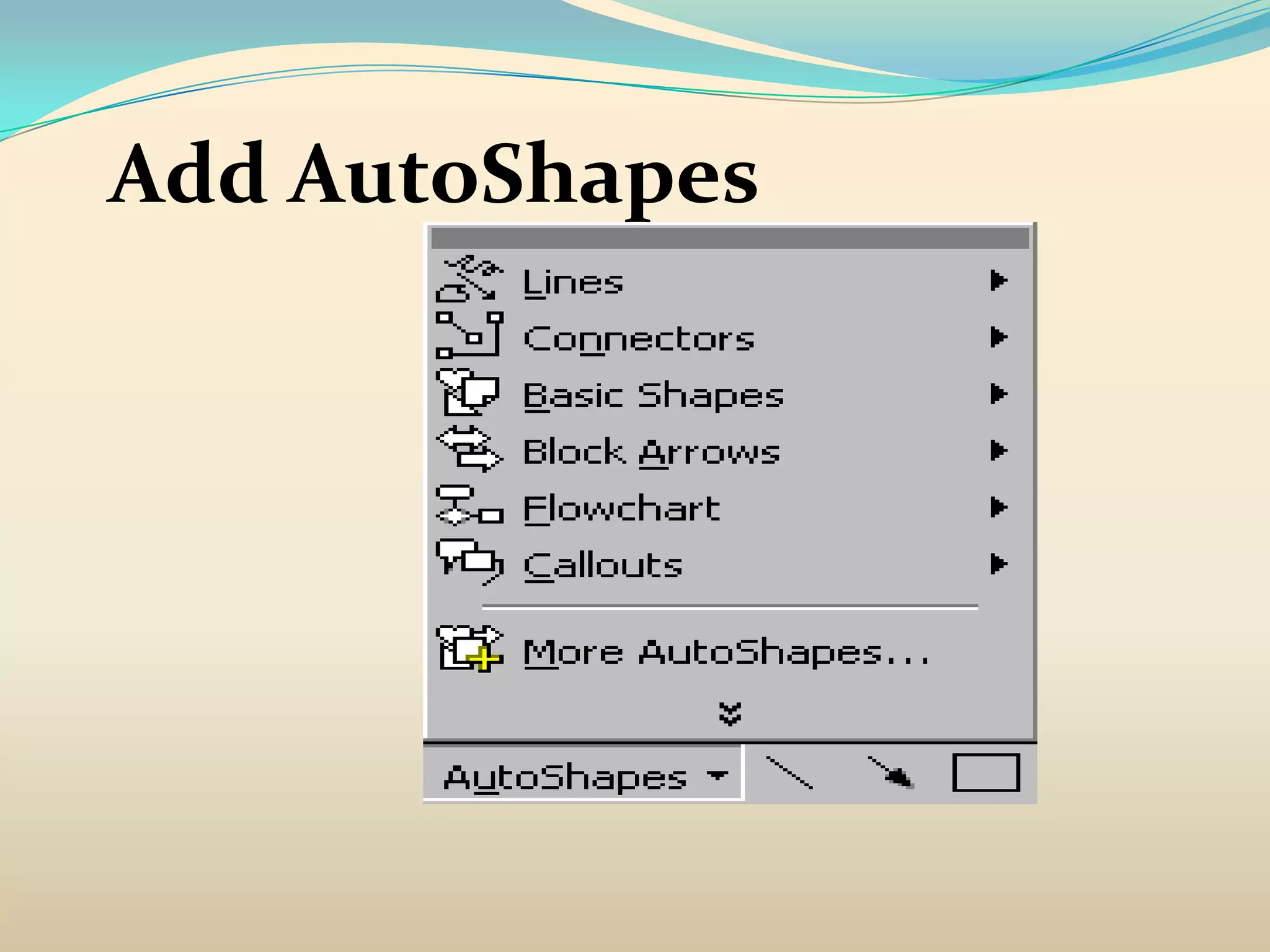Add AutoShapes
 