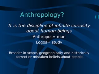Anthropology | PPT