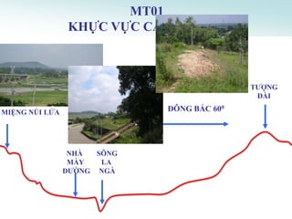 MT01
                 KHỰC VỰC CẦU LA NGÀ



                                            TƢỢNG
                                             ĐÀI

MIỆNG NÖI LỬA                ĐÔNG BẮC 600




                 NHÀ  SÔNG
                 MÁY   LA
                DƢỜNG NGÀ
 