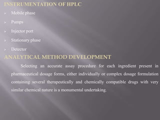 Method Development and Method Validation for the estimation of ...