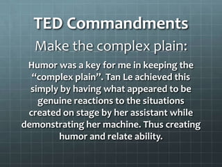 Presentation TED Talk | PPTX