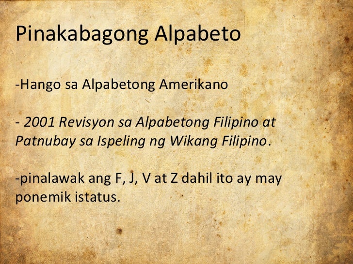 alpabetong filipino abakada ppt alpabetong filipino abakada ppt