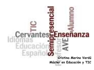Cristina Merino Verdú
Máster en Educación y TIC
 