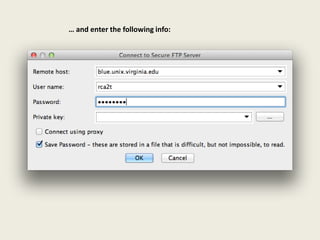 … and enter the following info:
 