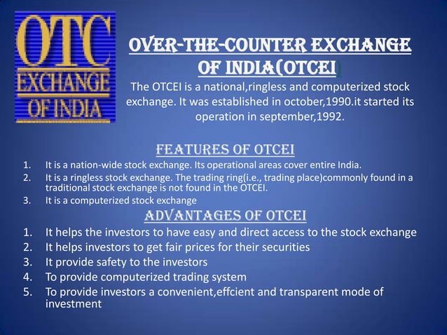Stock Exchange Simple Ppt