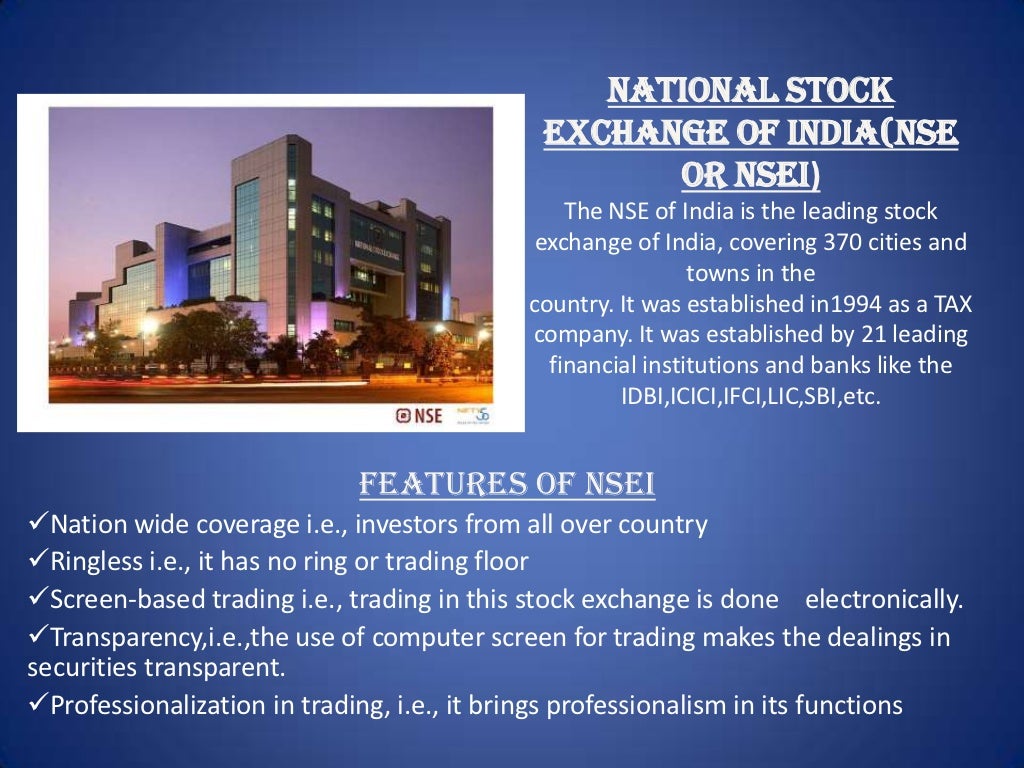 Stock exchange simple ppt