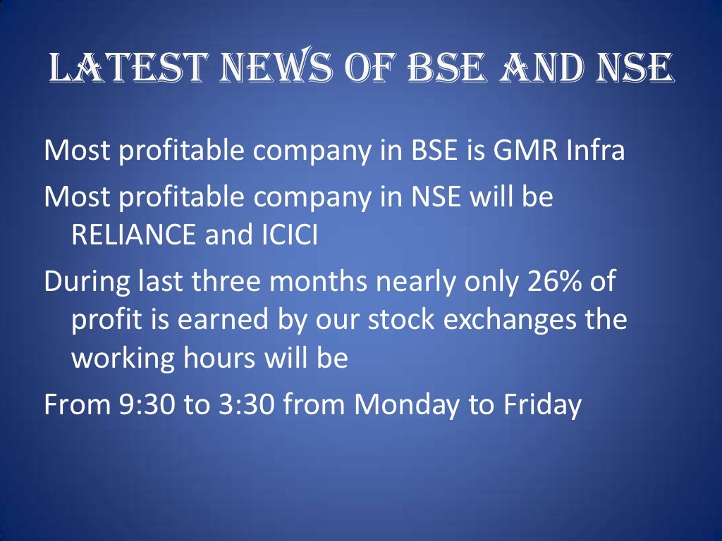 Stock Exchange Simple Ppt