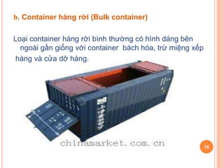 Phân Loại container | PPTX