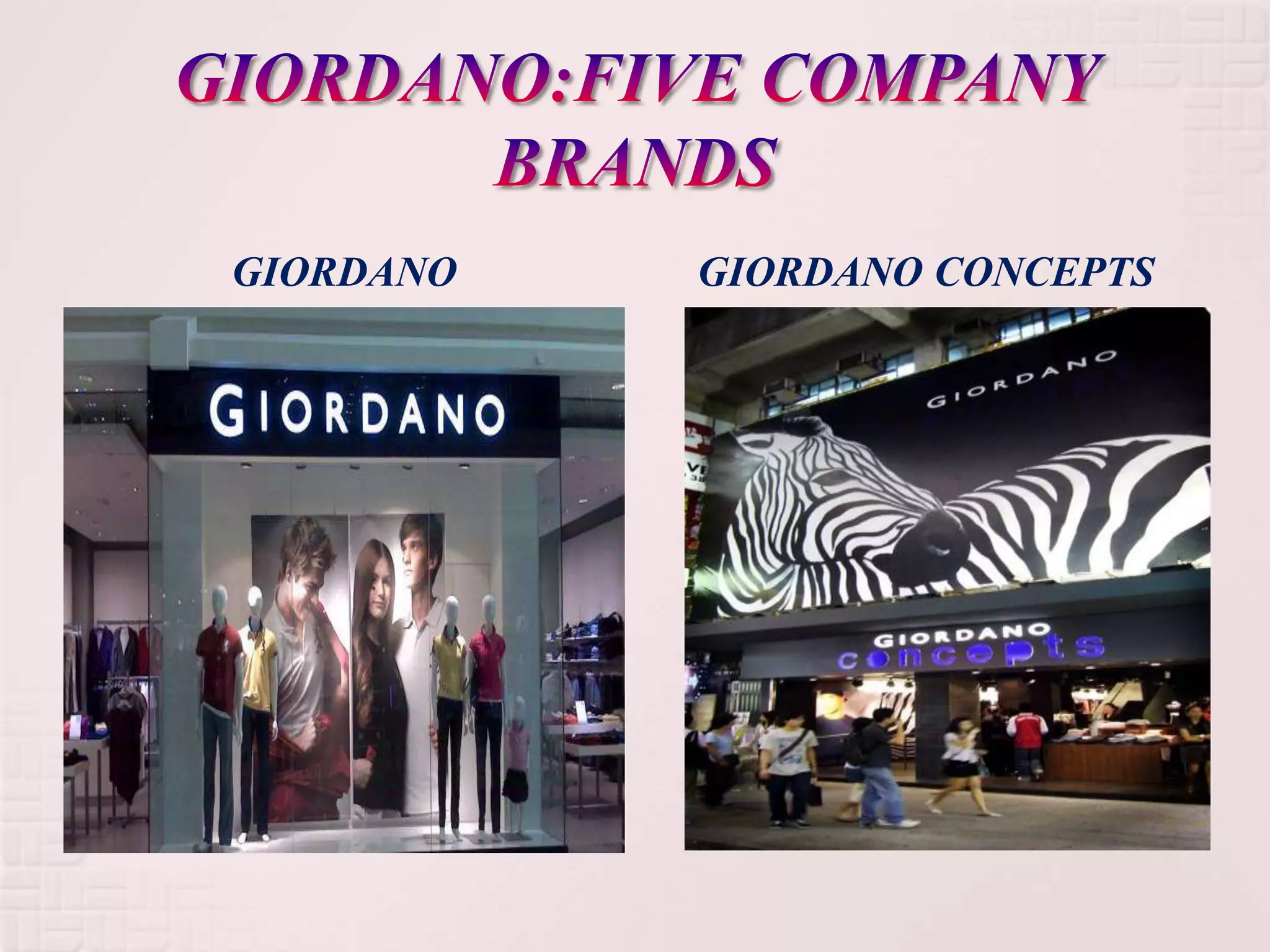 GIORDANO   GIORDANO CONCEPTS
 