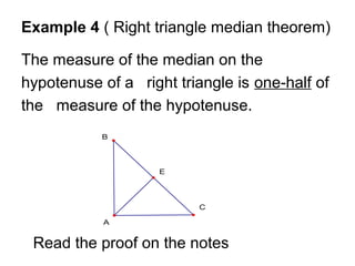 Midpoint Theorem on Right-angled Triangle, Proof, Statement
