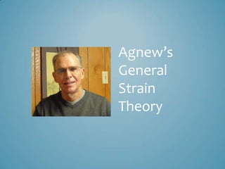 Agnew’s
General
Strain
Theory
 