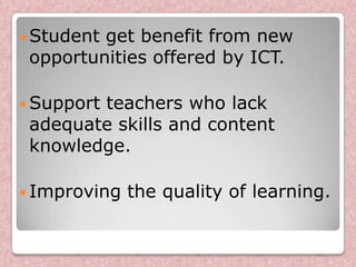 Issues and challenges in integrating ICT in teaching and learning | PPTX