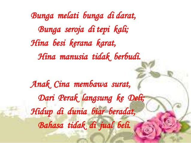 Pantun Disiplin Kata Kata Cinta