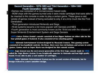 0748496- Evolution of the Video Game Console | PDF