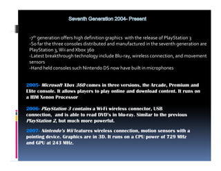 0748496- Evolution of the Video Game Console | PDF