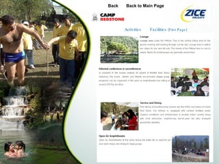 Activities Facilities  (First Page) Back Back to Main Page 
