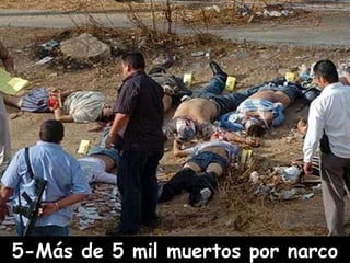 5-Más de 5 mil muertos por narco 