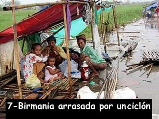 7-Birmania arrasada por un   ciclón 