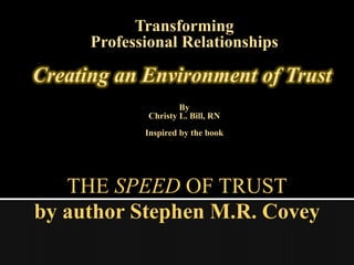Transforming Professional Relationships