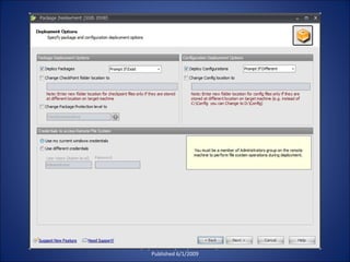Managing and Configuring SSIS Packages Published 6/1/2009 