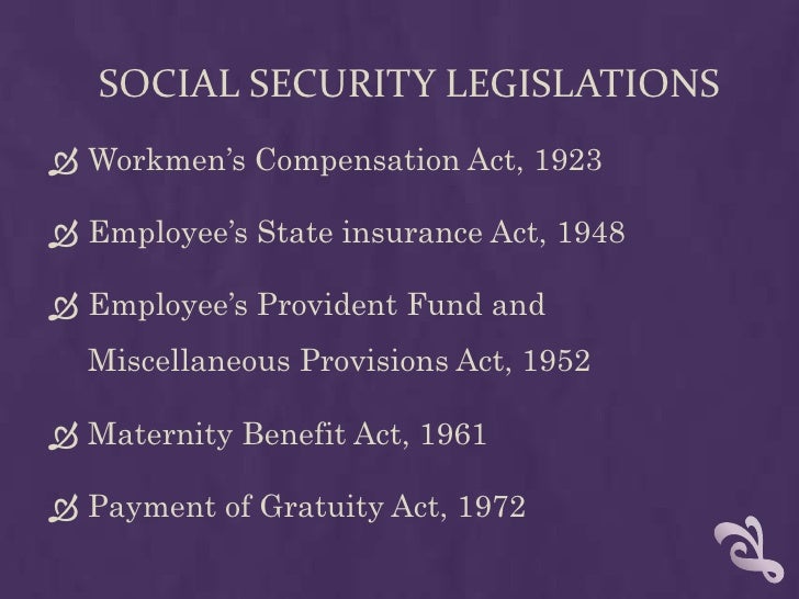 social security legislation