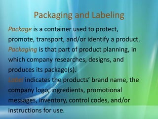 Industrial Advertising and   Personal Selling Raw materials