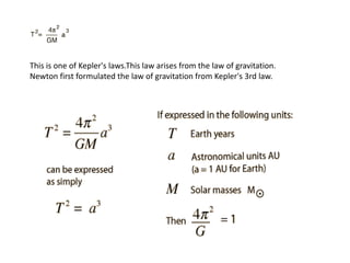 This is one of Kepler's laws.This law arises from the law of gravitation.
Newton first formulated the law of gravitation from Kepler's 3rd law.
 