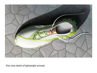 Plan view sketch of lightweight concept
 