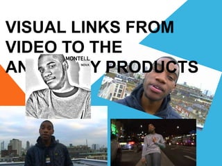 VISUAL LINKS FROM
VIDEO TO THE
ANCILLARY PRODUCTS
 