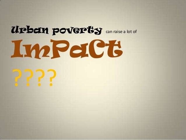 Urban Poverty in Malaysia