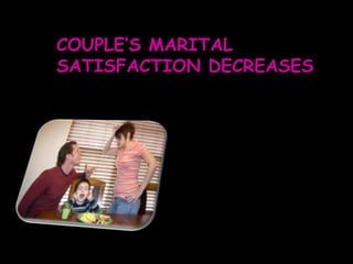 COUPLE’S MARITAL
SATISFACTION DECREASES
 