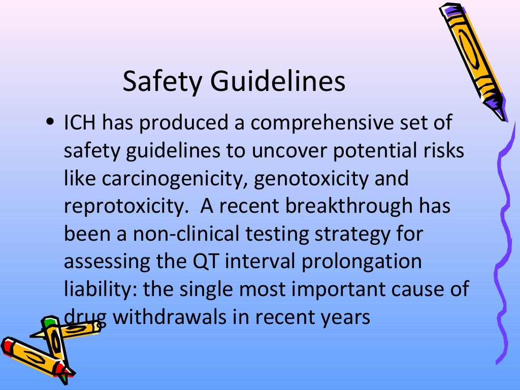 safety guidelines in ich