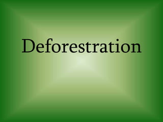 Deforestration
 